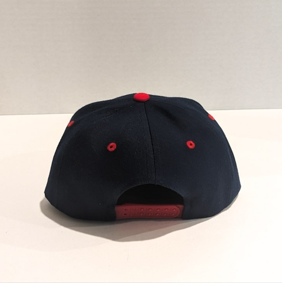 The Suffering New Original Art Navy Blue&Red Snapback High Structure Flat Bill - Picture 4 of 5